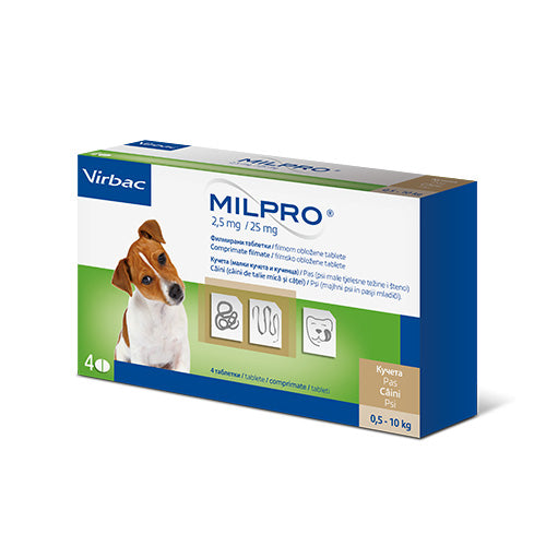 VIRBAC MILPRO 2,5mg/25mg 1бр Таблетка