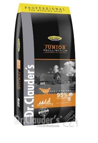 DR.CLAUDERS Best Choice Super Premium Junior SB/MB – Супер премиум суха храна за подрастващи кучета от малки / средни породи 12.5 кг.