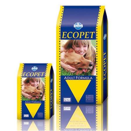 ECOPET ADULT FORMULA - ЗА КУЧЕТА В ЗРЯЛА ВЪЗРАСТ 15КГ. + 5КГ ГРАТИС