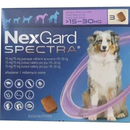 NexGard Spectra 75 mg / 15 mg от 15 до 30 кг