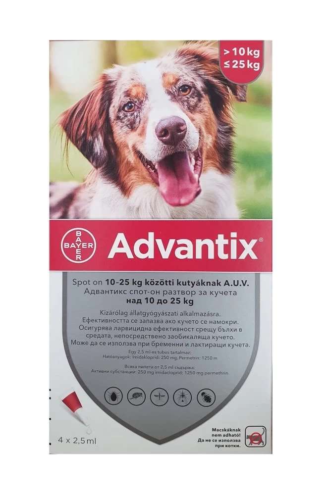 Advantix spot-on for dogs 10-25 kg - 1бр ПИПЕТА