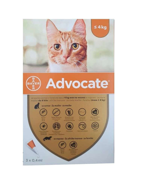 Advocate cat up to 4 kg - 1бр ПИПЕТА