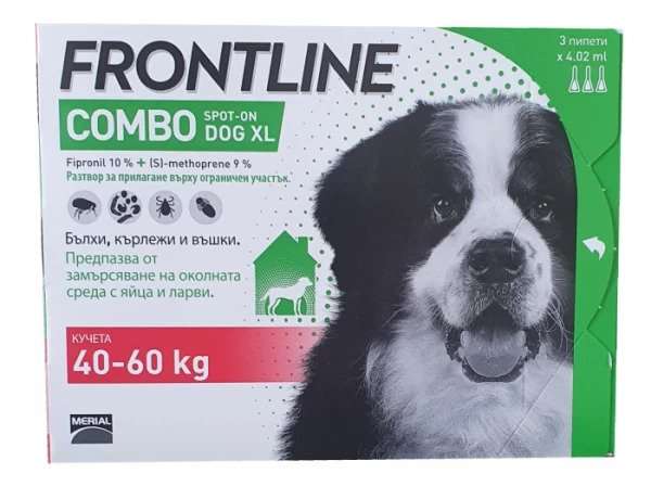 Frontline Combo spot-on Dog XL от 40 до 60 кг - 1бр ПИПЕТА