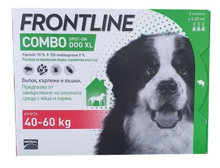 Frontline Combo spot-on Dog XL от 40 до 60 кг - 1бр ПИПЕТА