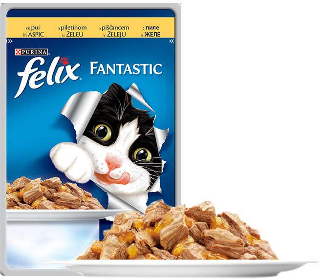 FELIX FANTASTIC ПАУЧ ГРИЛ В ЖЕЛЕ ПИЛЕ 26x85гр