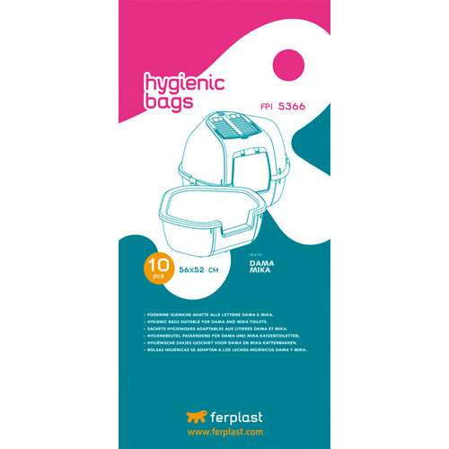 FERPLAST FPI 5366 HYGIENIC BAGS (X10)- ТОРБИЧКИ ЗА ЪГЛОВИ ТОАЛЕТНИ DAMA И MIKA