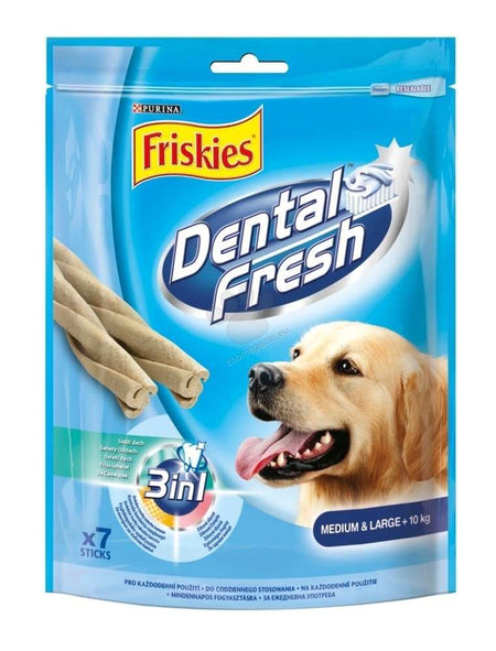 FRISKIES DENTAL FRESH 3 in 1 - ЛАКОМСТВО ЗА КУЧЕ 180гр.