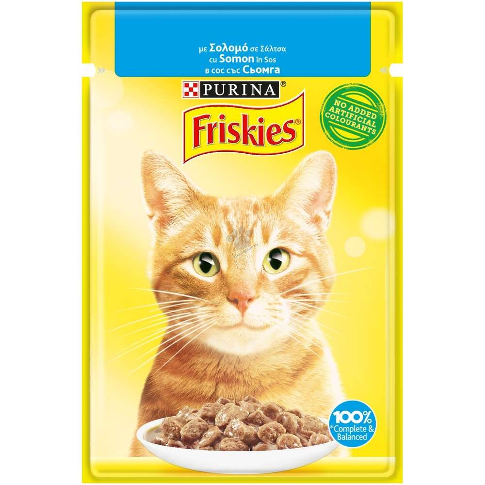 FRISKIES ADULT ПАУЧ ЗА КОТКИ ХАПКИ В СОС СЪС СЬОМГА 26x85 гр