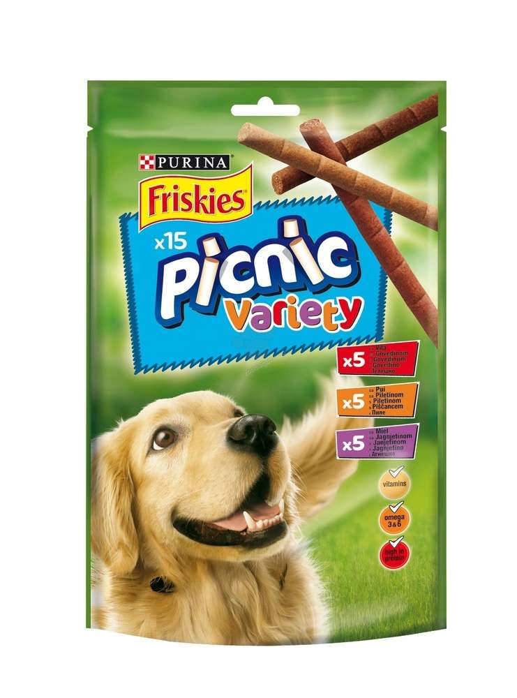 FRISKIES PICNIC VARIETY - ЛАКОМСТВО ЗА КУЧЕТА СЕЛЕКЦИЯ МЕСА 126гр.