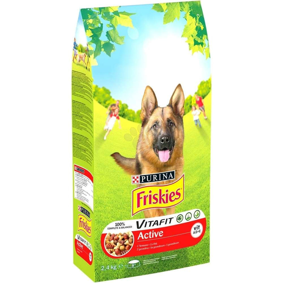 FRISKIES VITAFIT ACTIVE - СУХА ХРАНА ЗА АКТИВНИ КУЧЕТА В ЗРЯЛА ВЪЗРАСТ С ПИЛЕ 10КГ.