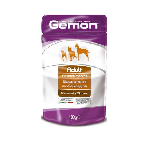 GEMON CHUNKIES ADULT WITH WILD GAME – ПАУЧ С ДИВЕЧ 100гр.