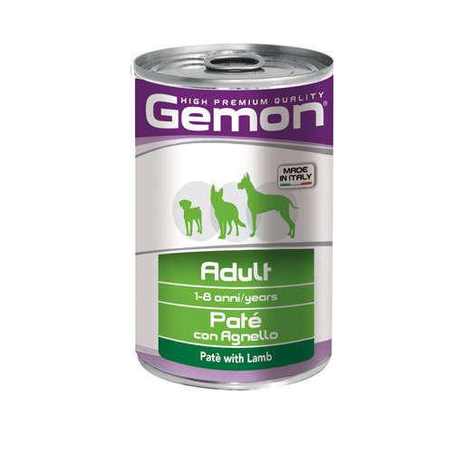 GEMON PATÉ ADULT WITH LAMB – KОНСЕРВА ПАСТЕТ С АГНЕШКО 400гр.