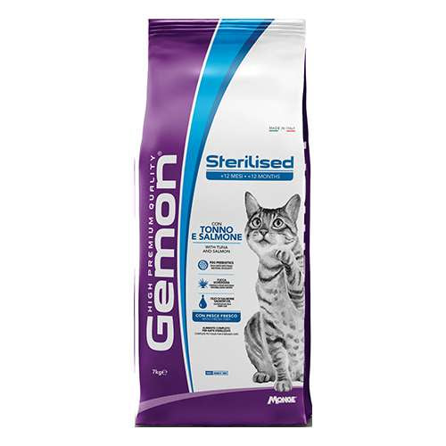 GEMON CAT Sterilised TUNA 7 KG - с пуйка за кастрирани котки