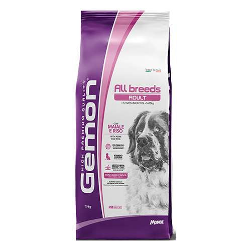 GEMON DOG ADULT 15KG PORK / RICE - СВИНСКО И ОРИЗ