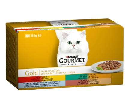 GOURMET GOLD ДВОЙНО УДОВОЛСТВИЕ 4 АСОРТИМЕНТА - 4х85гр