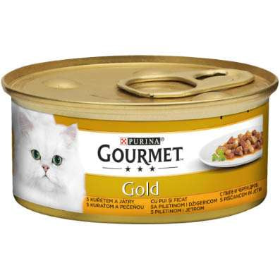 GOURMET GOLD ХАПКИ В СОС ПИЛЕ И ЧЕРЕН ДРОБ - 85гр