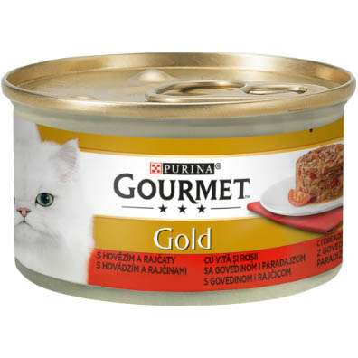 GOURMET GOLD ПАЙ С ГОВЕЖДО И ДОМАТИ - 85гр.