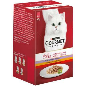 GOURMET MON PETIT С ГОВЕЖДО, ТЕЛЕШКО И АГНЕШКО 6х50гр.