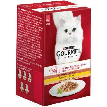 GOURMET MON PETIT С ПИЛЕ, ПАТИЦА И ПУЙКА 6х50гр.