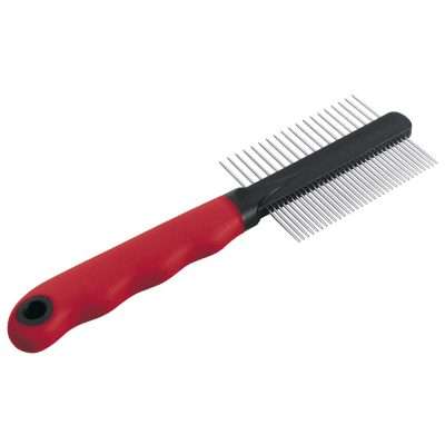 FERPLAST GRO 5864 МЕТ. ГРЕБЕН ДВОЕН С РЕДКИ И ЕДРИ ЗЪБИ