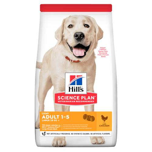 HILL’S SCIENCE PLAN CANINE ADULT LIGHT LАRGE BREED С ПИЛЕШКО 14 кг
