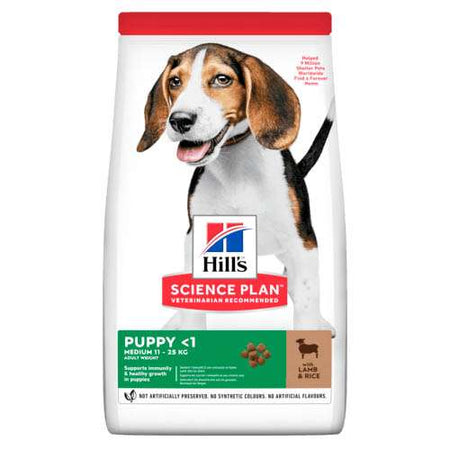 HILL’S SCIENCE PLAN CANINE PUPPY MEDIUM С АГНЕШКО И ОРИЗ 14 кг.