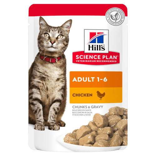 HILL’S SCIENCE PLAN FELINE ADULT - ПАУЧ С ПИЛЕШКО 85гр