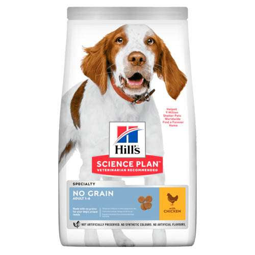 HILL’S SCIENCE PLAN NO GRAIN ADULT С ПИЛЕШКО 14КГ.