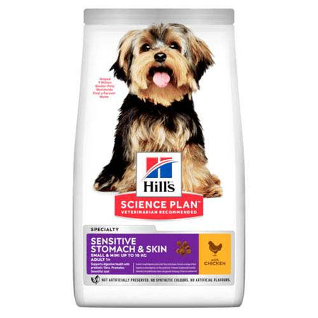 HILL’S SCIENCE PLAN SMALL & MINI SENSITIVE STOMACH & SKIN ADULT С ПИЛЕШКО