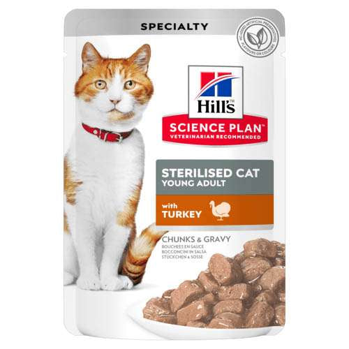 HILL’S SCIENCE PLAN STERILISED CAT YOUNG ADULT - ПАУЧ С ПУЙКА, 85гр