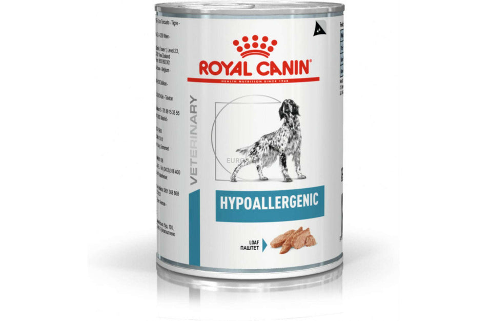 ROYAL CANIN DOG HYPOALLERGENIC КОНСЕРВА 400гр. - Мокра храна за контролиране на хранителни алергии при кучета