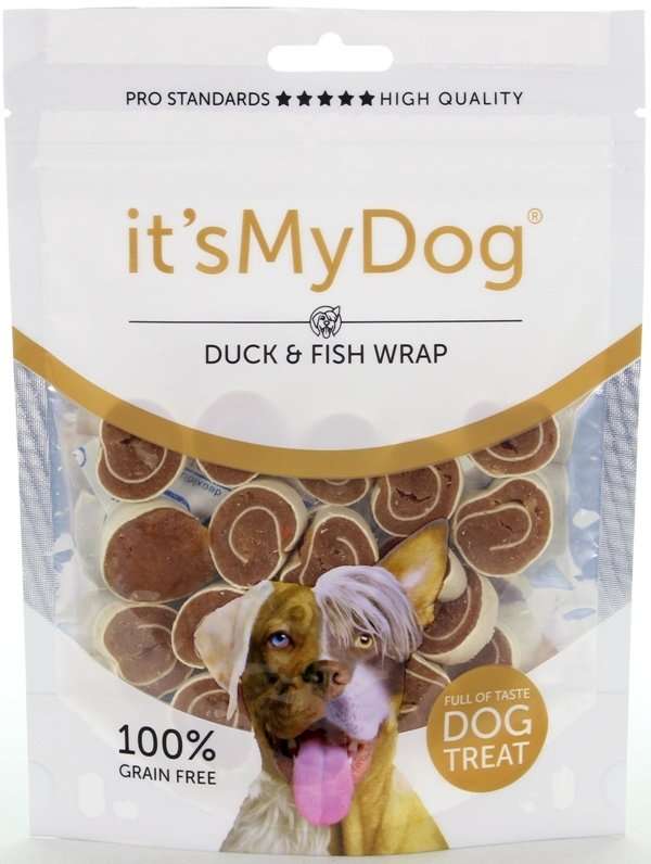 IT'S MY DOG DUCK&FISH WRAP GRAIN FREE - КРЪГЧЕТА ПАТИЦА И РИБА, БЕЗ ЗЪРНО, 85гр.,