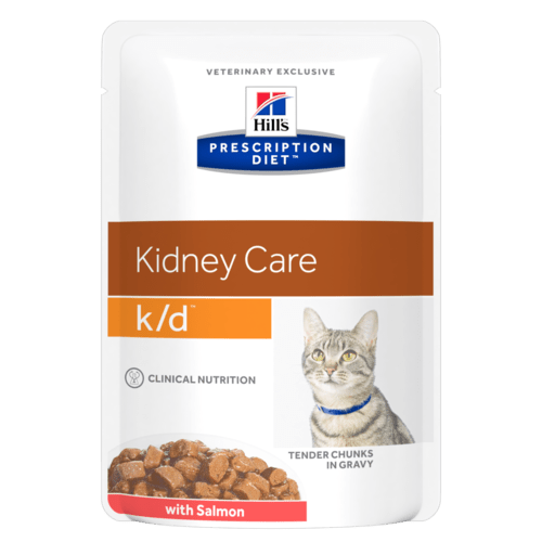 HILLS PD FELINE K/D ПАУЧ С РИБА 85гр - при остра и хронична бъбречна недостатъчност