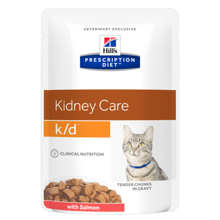 HILLS PD FELINE K/D ПАУЧ С РИБА 85гр - при остра и хронична бъбречна недостатъчност
