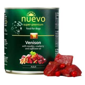NUEVO ADULT с елен, паста и боровинки 800гр