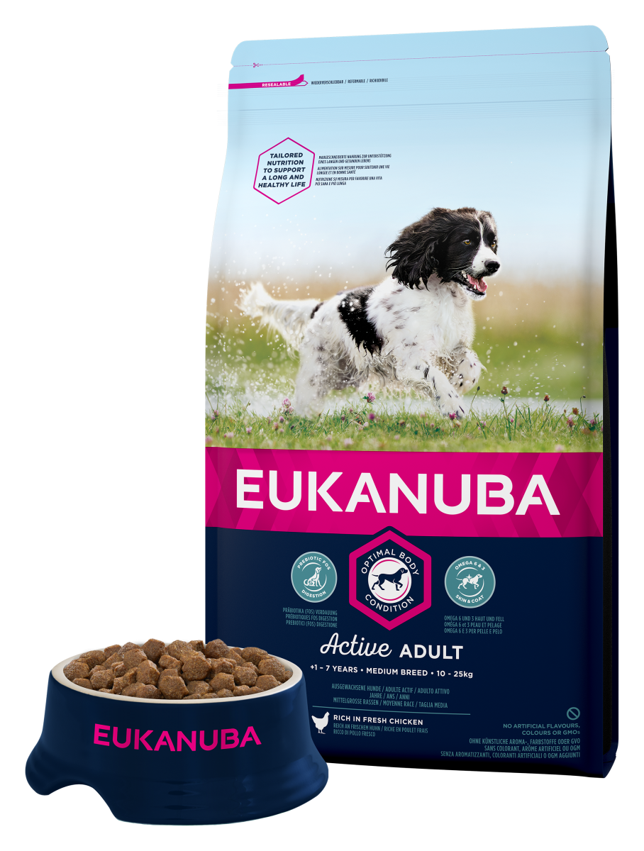 EUKANUBA DOG ADULT MEDIUM 18кг