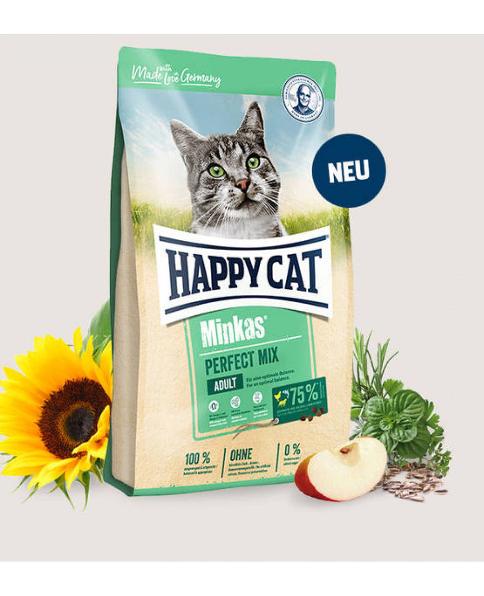 Суха храна за котки Happy Cat Minkas Perfect Mix-10кг