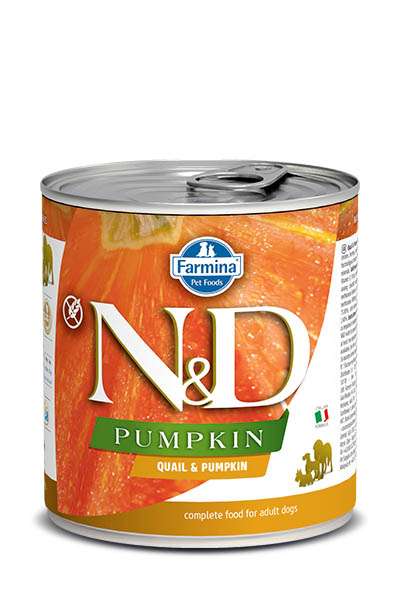 N&D ADULT QUAIL, PUMPKIN КОНСЕРВА С ПЪДПЪДЪК И ТИКВА 285гр.
