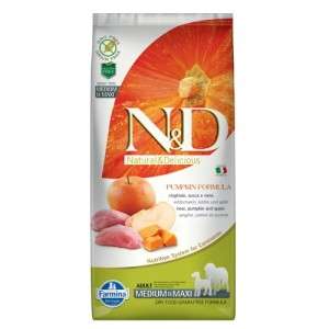 N&D MEDIUM & MAXI ADULT BOAR, PUMPKIN - ХРАНА ЗА КУЧЕТА С ГЛИГАНСКО, ТИКВА И ЯБЪЛКИ 12 КГ