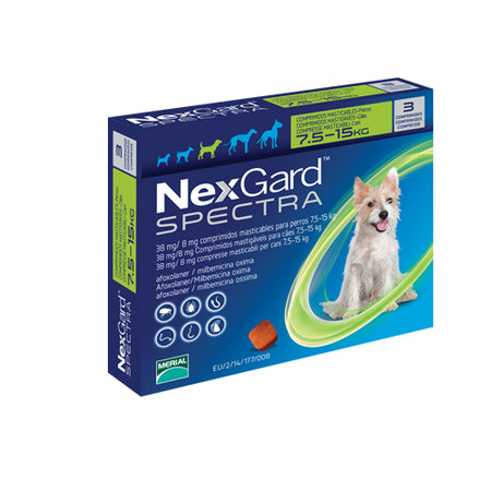 NexGard Spectra за кучета от 7.5 до 15 кг