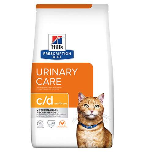 HILLS PD FELINE C/D Multicare - при струвитни калциево-оксалатни и калциево-фосфатни уролити