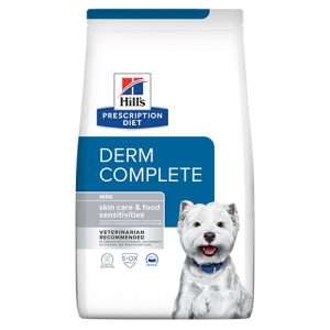 HILLS PD CANINE DERM COMPLETE MINI С ЯЙЦА И ОРИЗ - суха храна за кучета от дребни породи подсилва кожната бариера и съдържа един протеинов и един въглехидратен източник