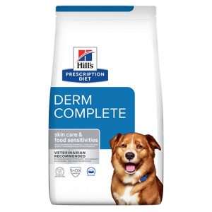 HILLS PD CANINE DERM COMPLETE С ЯЙЦА И ОРИЗ 12кг - суха храна за кучета подсилва кожната бариера и съдържа един протеинов и един въглехидратен източник