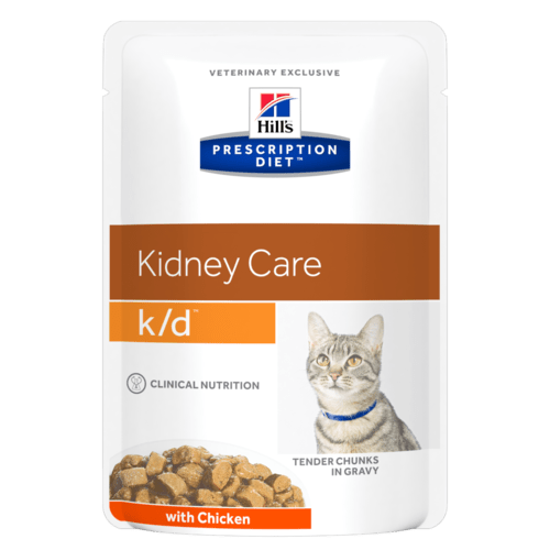 HILLS PD FELINE K/D ПАУЧ С ПИЛЕ 85гр - при остра и хронична бъбречна недостатъчност