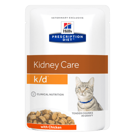 HILLS PD FELINE K/D ПАУЧ С ПИЛЕ 85гр - при остра и хронична бъбречна недостатъчност