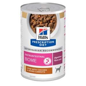 HILLS PD STEW CANINE GASTROINTESTINAL BIOME STEW КОНСЕРВА, 354гр. – при храносмилателни разстройства запек колит