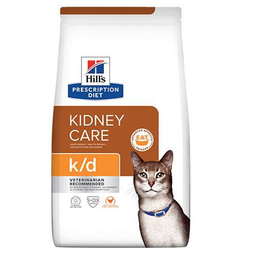 HILLS PD FELINE K/D - при остра и хронична бъбречна недостатъчност с пилешко