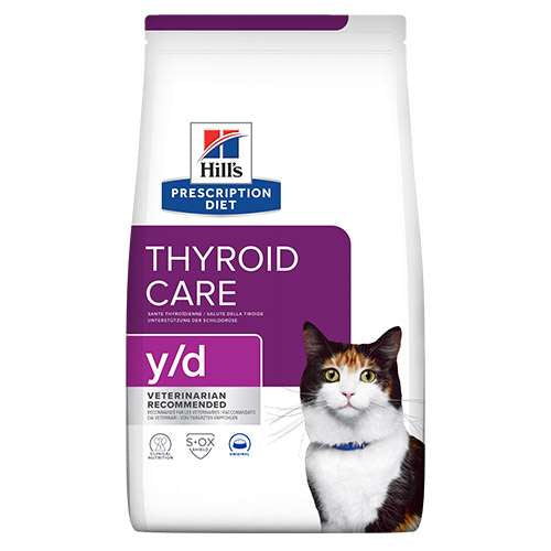 HILLS PD FELINE Y/D 1.5кг - регулира приема на йод при хипертироидизъм
