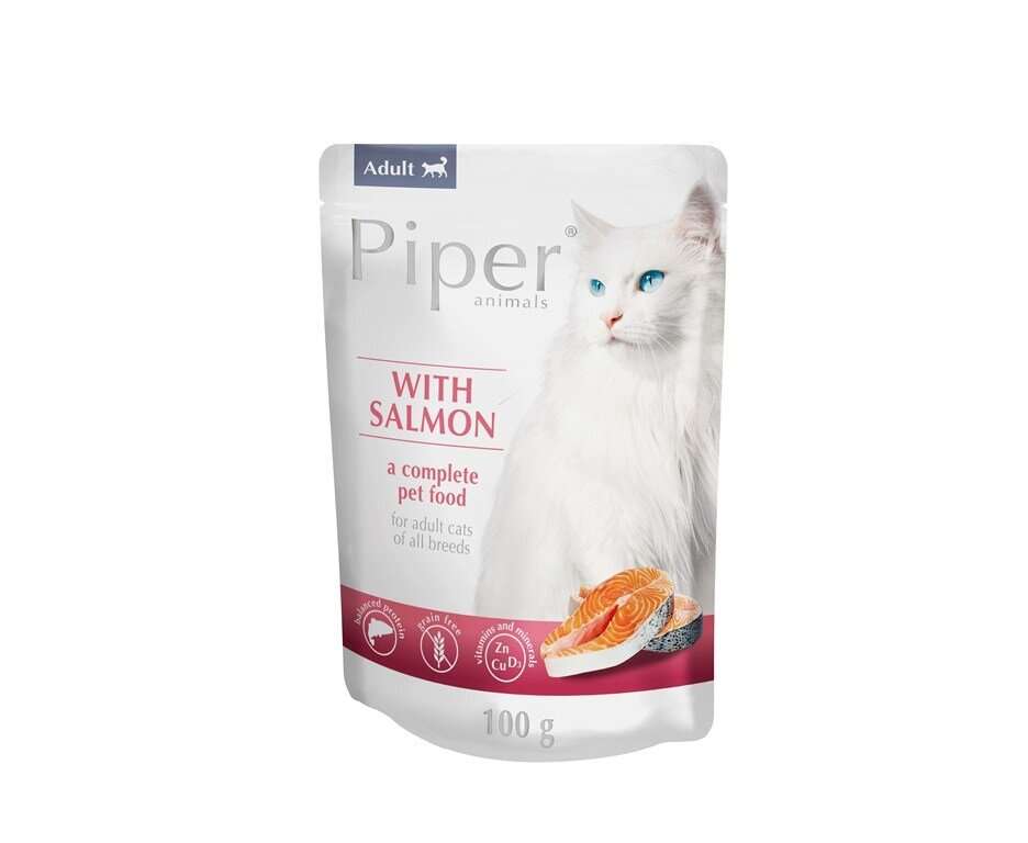 PIPER CAT POUCH - ПАУЧ ЗА КОТКИ В ЗРЯЛА ВЪЗРАСТ, С ПИЛЕ, 10х100гр.