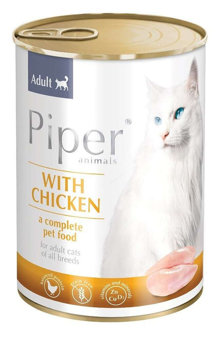 PIPER - КОНСЕРВА ЗА КОТКИ В ЗРЯЛА ВЪЗРАСТ, С ПИЛЕ, 400гр.